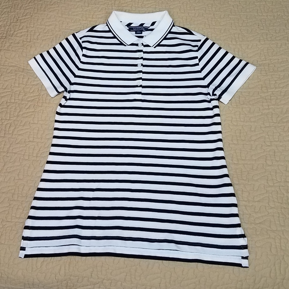 Lands End Striped Polo Shirt Size S - Picture 1 of 5